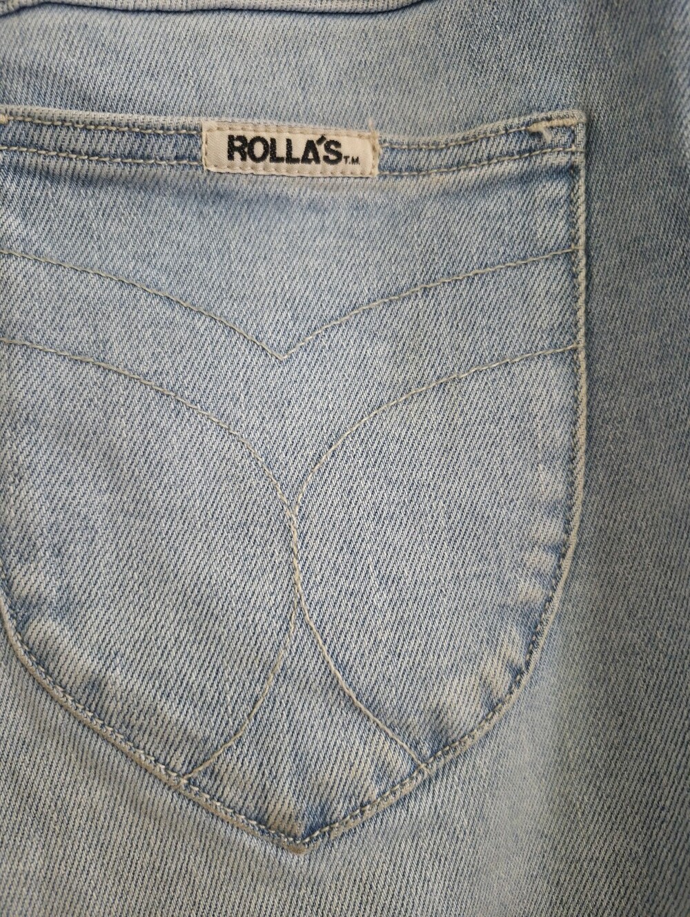 Rolla's Sailor Jeans Women's Size 25 Light Wash High Rise Wide Leg - Picture 4 of 9